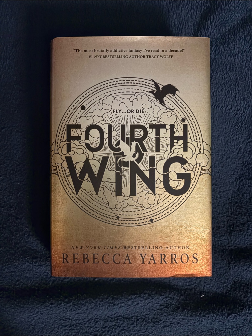 Fourth Wing Hardcover - - Gold Cover